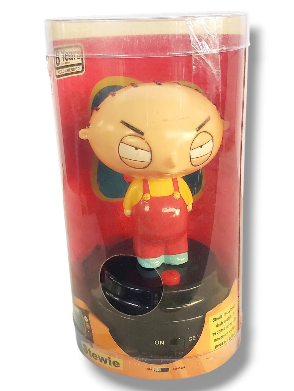 Collectible 2004 Family Guy Stewie Griffin Talking Dashboard Figure by Gemmy.